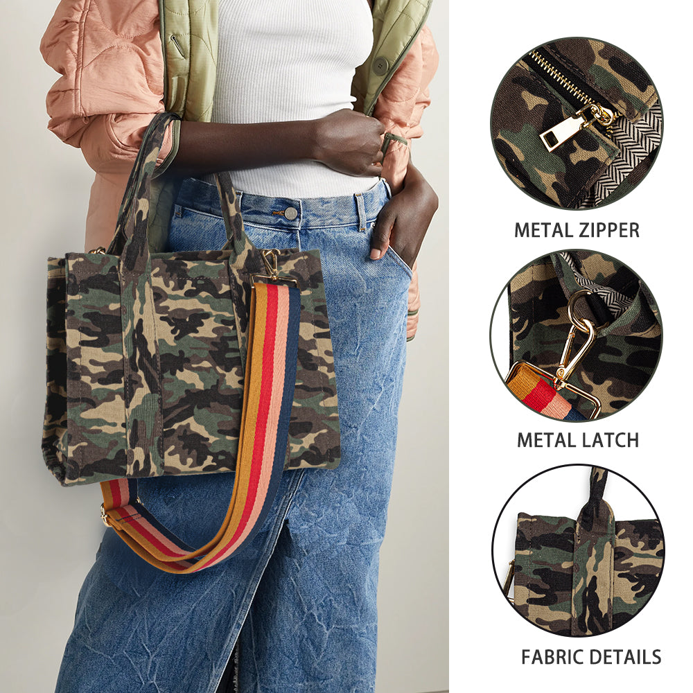 Women Canvas Tote Handbags Casual Shoulder Work Bag Crossbody