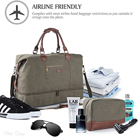 Best weekender bag with shoe compartment on sale