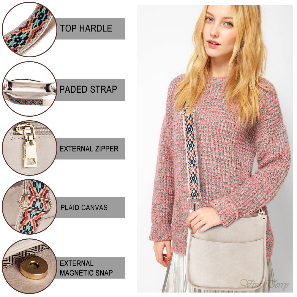 Viva Terry Vegan Leather Crossbody Fashion Shoulder Bag Purse with  Adjustable Strap (Coffee) - Yahoo Shopping
